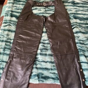 Black Leather Chaps